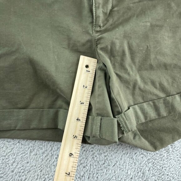 Banana Republic Womens Olive Green Cotton Blend Shorts Size 4 5782 - Picture 6 of 8